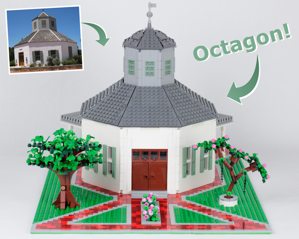 Lego Octagon Town Center / Church (Vereins Kirche)