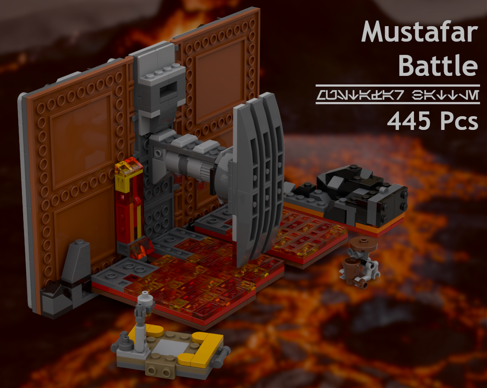 Lego Episode III - Mustafar Battle
