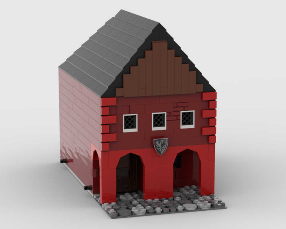 Lego medieval town from kcd2: tavern at the black eagle (without interior)
