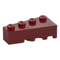 Lego Brick Wedged, Angled 4 x 2 Left / Dark Red