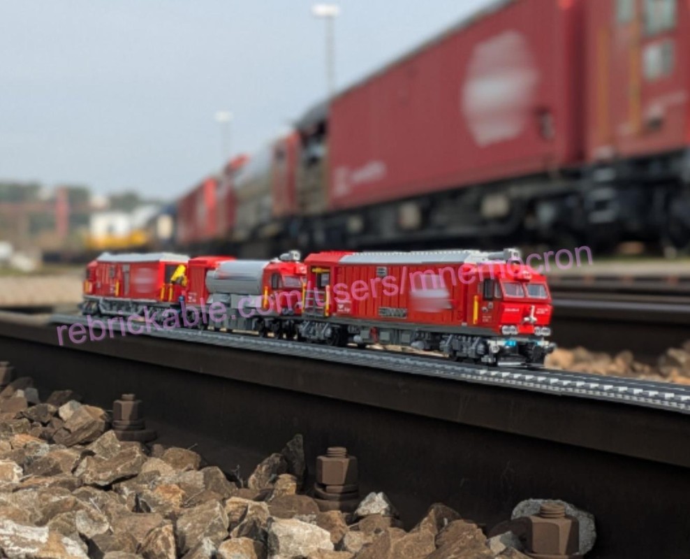 Lego Swiss Fire Brigade Train "SBB Lösch- und Rettungszug (LRZ)"