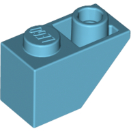Lego Brick Sloped Inverted 45° 2 x 1 / Medium Azure