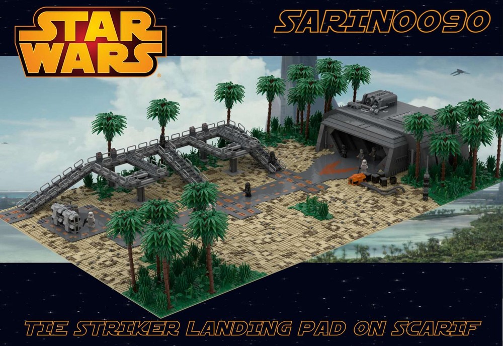 Lego SW - TIE Striker Landing Pad on Scarif