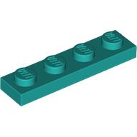 Lego Plate 1 x 4 / Dark Turquoise