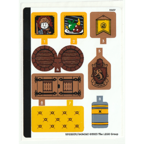 Lego Sticker Sheet for Set 76412-1 / [No Color/Any Color]