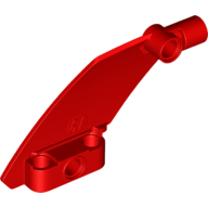 Lego Technic Panel Curved 5 x 7 Parallelogram Left / Red