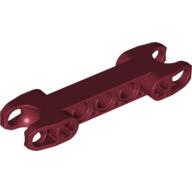Lego Technic Axle and Pin Connector 2 x 7 with Two Ball Joint Sockets [Squared Ends] / Dark Red
