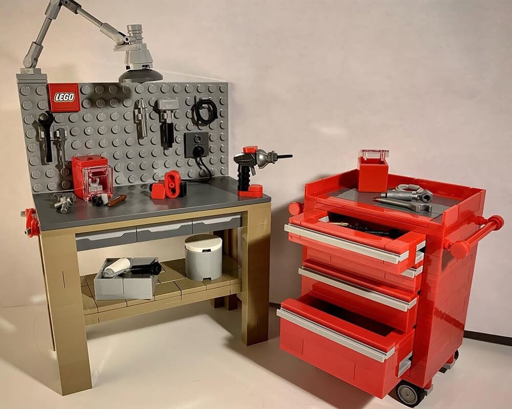 Lego Tool Chest and Workbench,