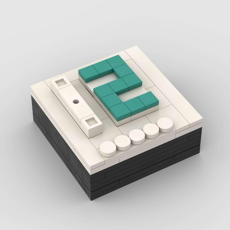 Lego Month Box with Classic 3x5 numbers