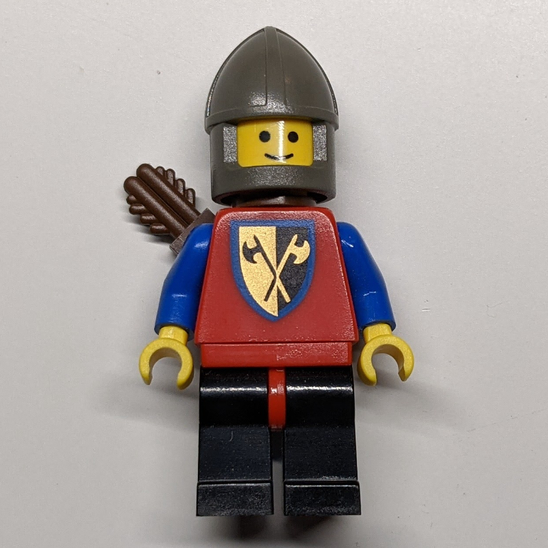 Lego Archer (Crusader Axe) - Black Legs (reissue)