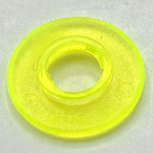 Lego Clikits Bead, Ring Thin Large with Hole with Low Connector / Trans-Medium Purple