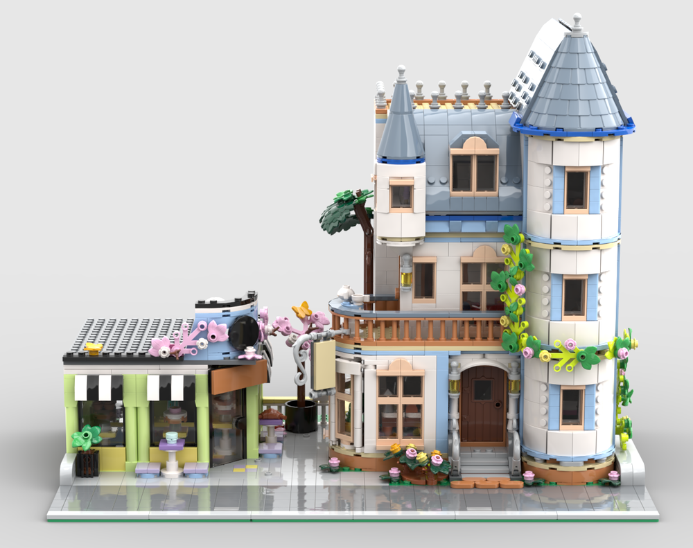 Lego Castle Bed & breakfast and Bakery combination Modular