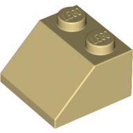 Lego Brick Sloped 45° 2 x 2 / Tan