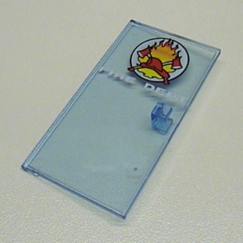 Lego Door 1 x 4 1/2 x 6 with Fire Dept Logo Print