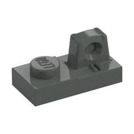 Lego Hinge Plate 1 x 2 Locking with 1 Finger On Top / Dark Gray