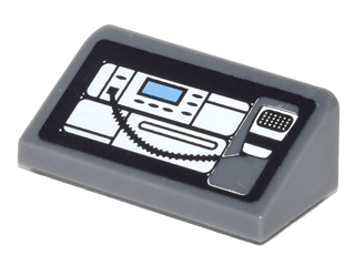 Lego Slope 30 1 x 2 x 2/3 with Dashboard and CB Radio Pattern (Sticker) - Set 10937