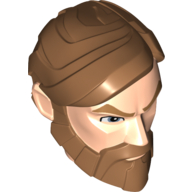 Lego Large Figure Head Obi Wan Kenobi / Light Nougat