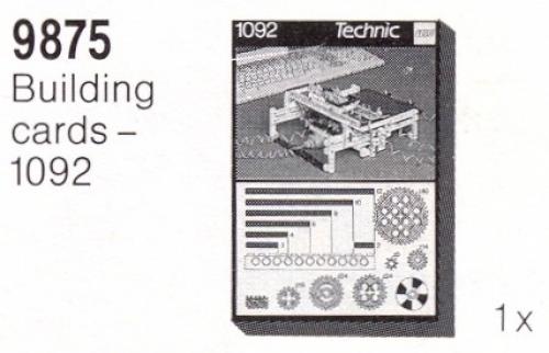 Lego Building Cards - 1092