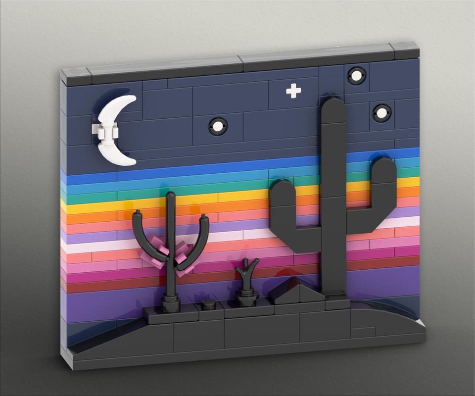 Lego AZ Silhouette Display