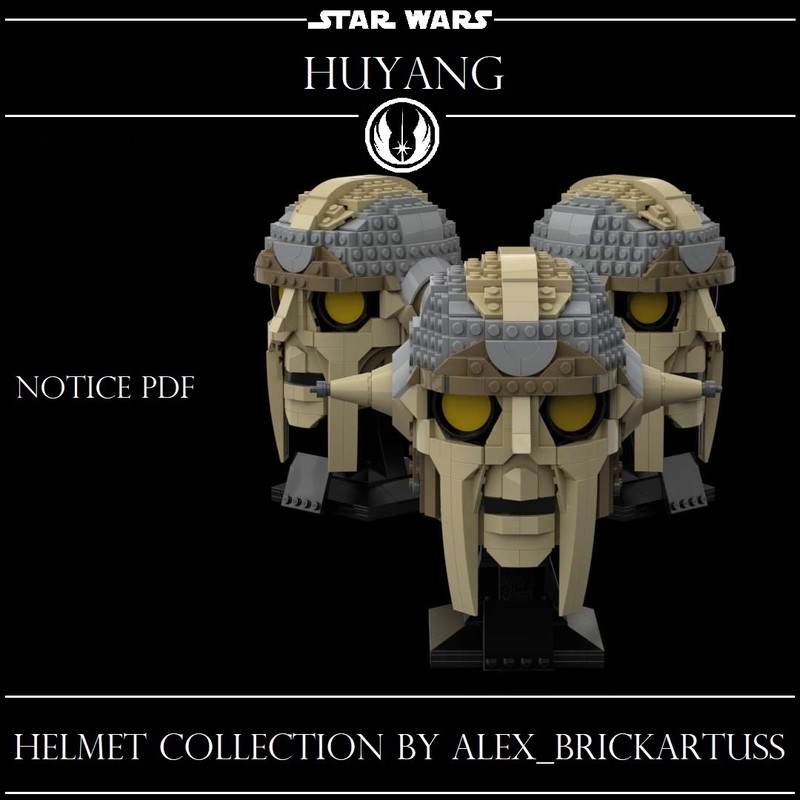 Lego Huyang head Helmet collection