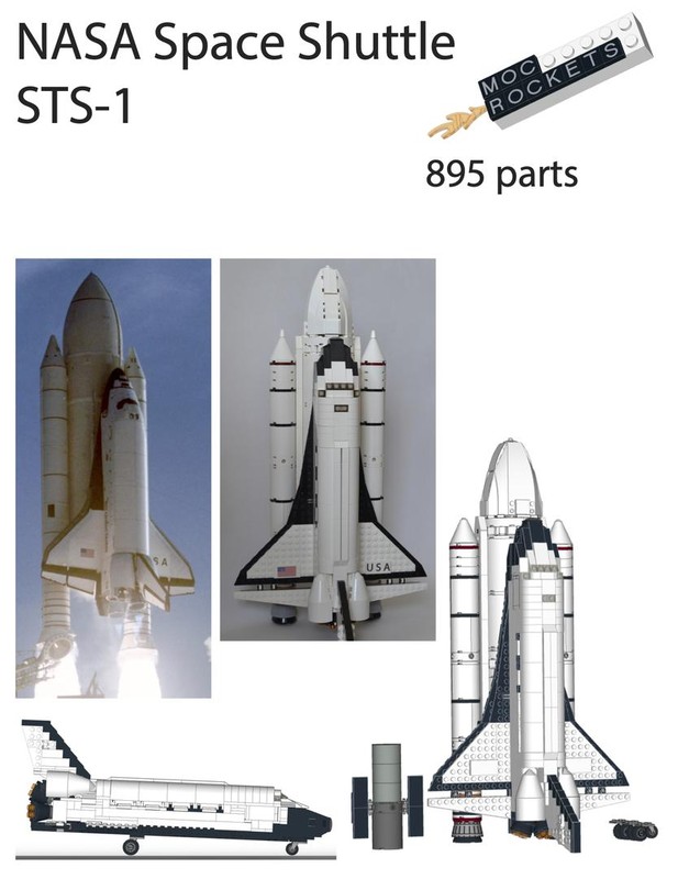 Lego NASA Space Shuttle STS-1 (Expedition scale)