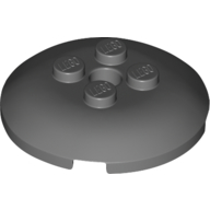 Lego Dish 4 x 4 with 4 Studs / Dark Bluish Gray