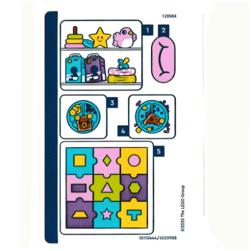 Lego Sticker Sheet for Set 42645-1