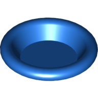 Lego Equipment Dish / Plate / Bowl 3 x 3 [Plain] / Blue