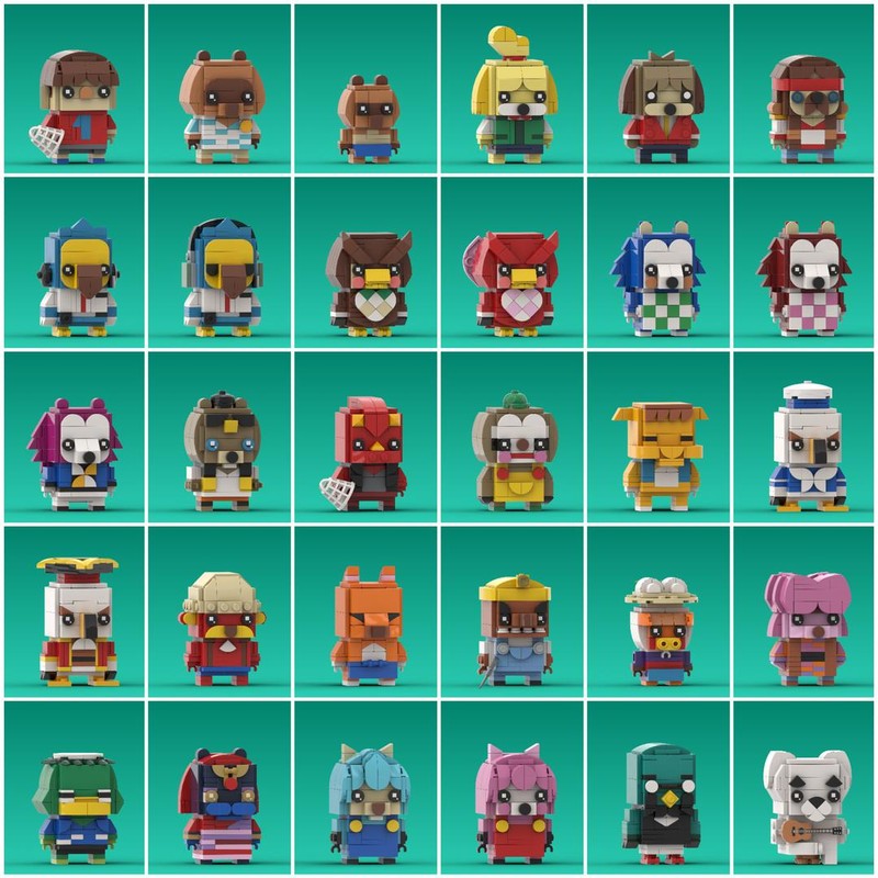 Lego Animal Crossing Brickheadz Collection