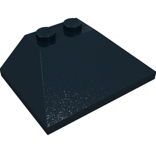 Lego Brick Sloped 45° 3 x 4 Double / 33° / Black