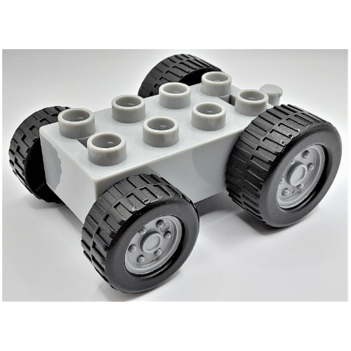 Lego Duplo Car Base 2 x 4 Tractor with Front and Rear Wheels