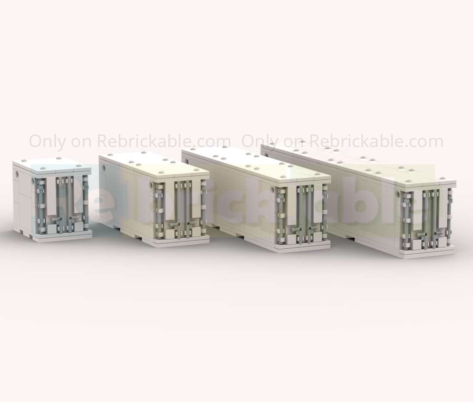 Lego 10Ft/20Ft/30Ft/40Ft ISO Refrigerated Container Set