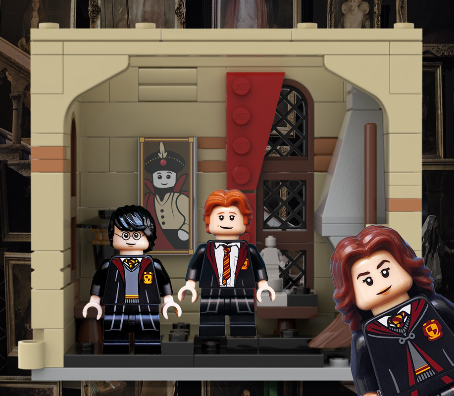 Lego Minifigure Display Case - Grifindor Common Room