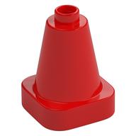 Lego Duplo Cone 2 x 2 Square Base / Red