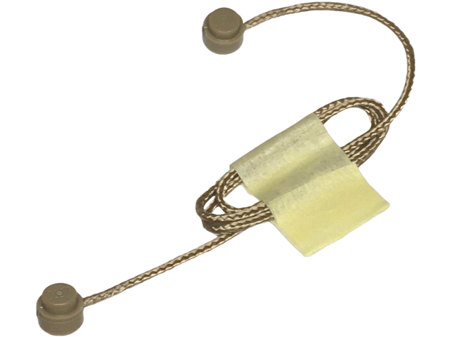 Lego String with End Studs (40L Overall) with (Same Color) Studs Pattern / Dark Tan