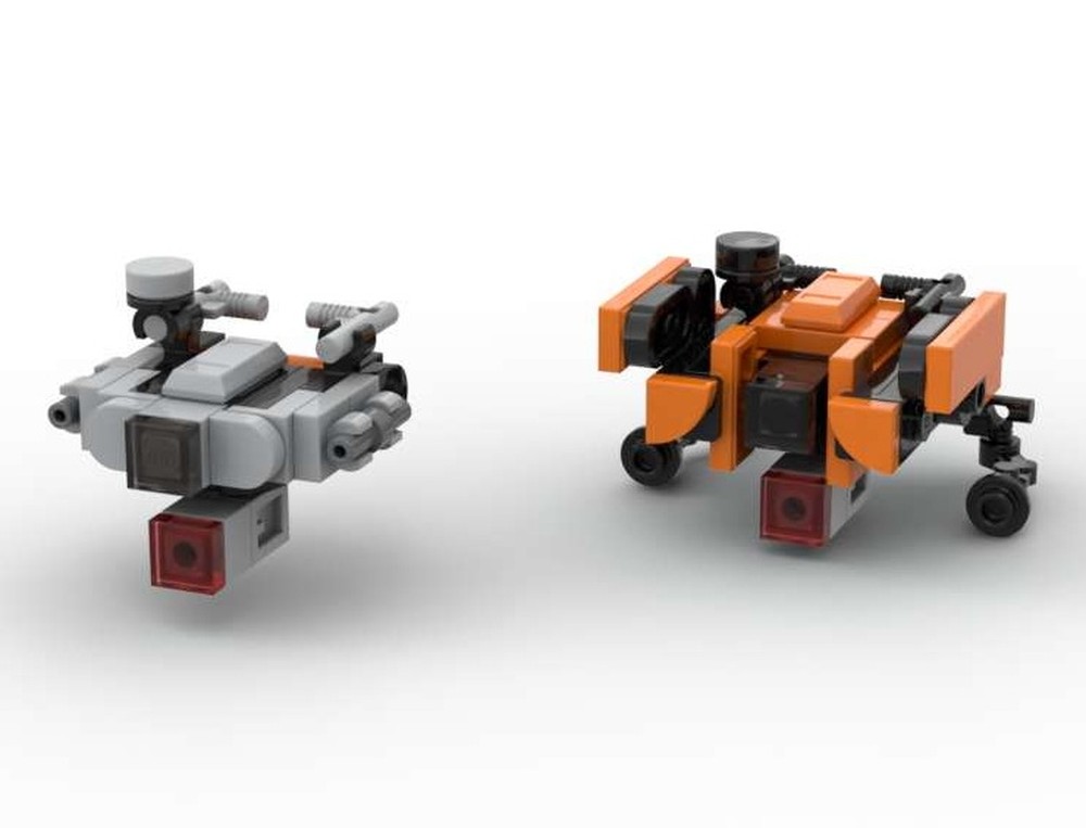 Lego Watcher Bots from Pragmata