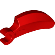 Lego Creature Body Part, Barb Large (Claw, Talon) with Clip / Red