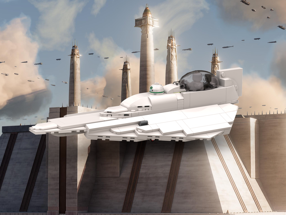 Lego Delta 7B Starfighter Blank. Design your own ship!