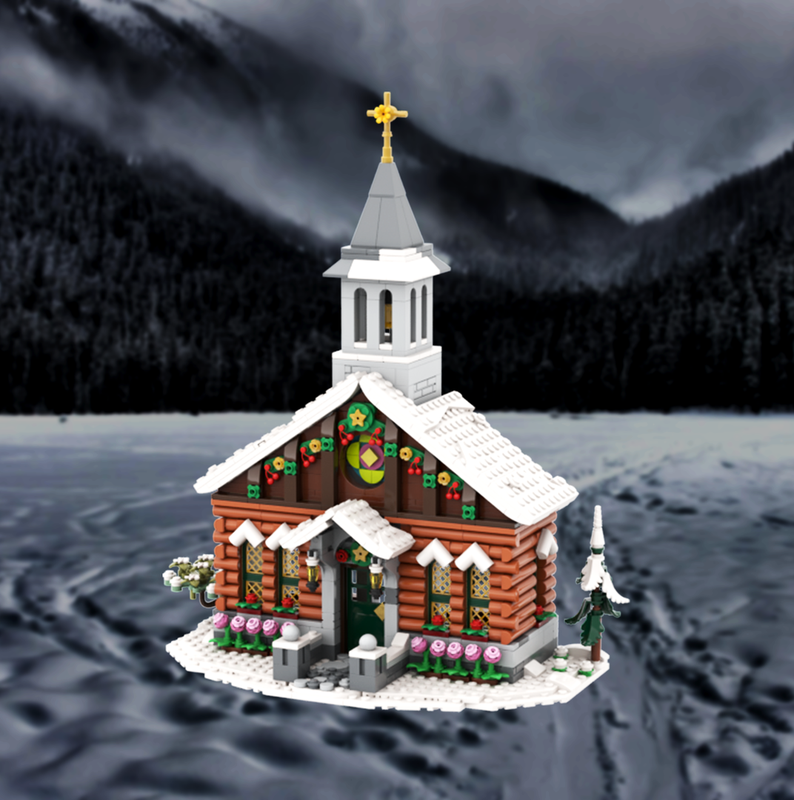 Lego Alpine Log Chapel
