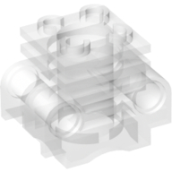 Lego Technic Engine Cylinder with Side Slots / Trans-Clear