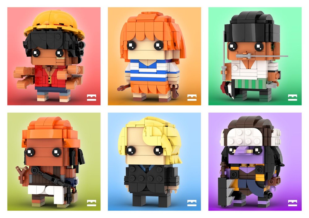 Lego Netflix One Piece Brickheadz Collection LEGO MOC