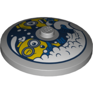 Lego Dish 4 x 4 Inverted [Radar] with Minions in Washing Machine Print