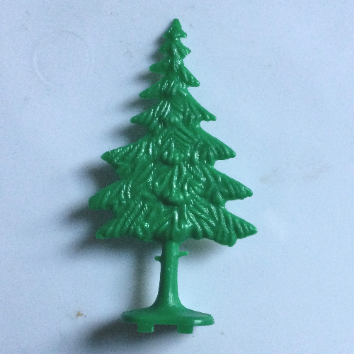 Lego Plant, Tree Flat Pine plain with feet / Green