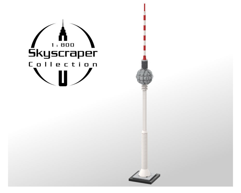 Lego Fernsehturm Berlin 1:800 Scale