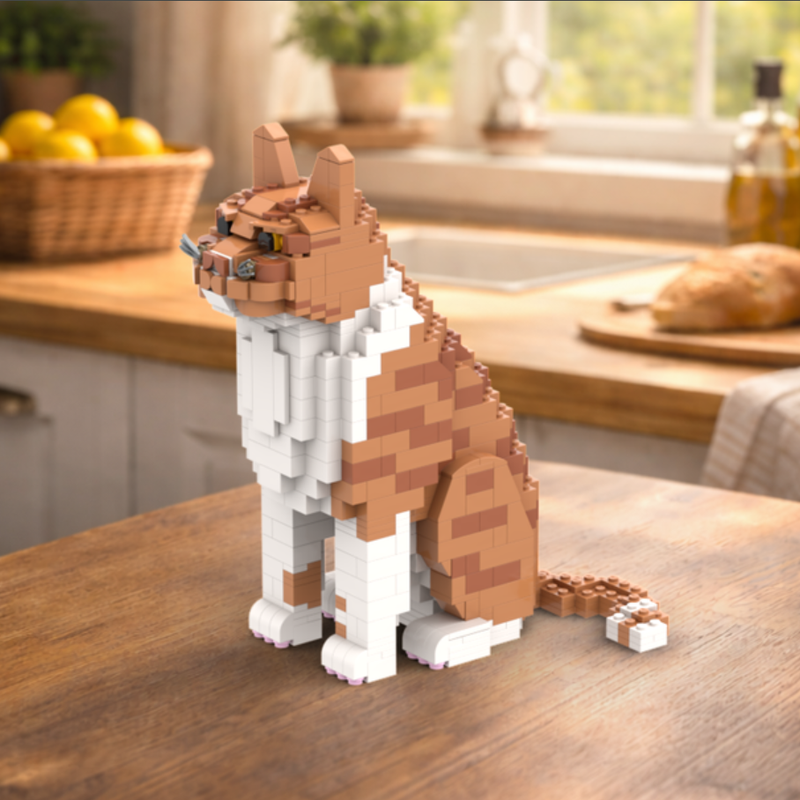 Lego Orange Tabby Cat