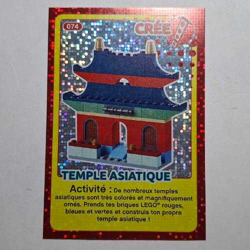 Lego Trading Card for Set TRADINGCARD-12, #074 Print (Foil) / [No Color/Any Color]