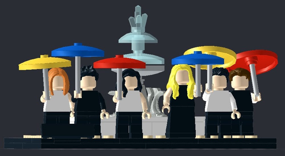 Lego Fountain from FRIENDS TV Show