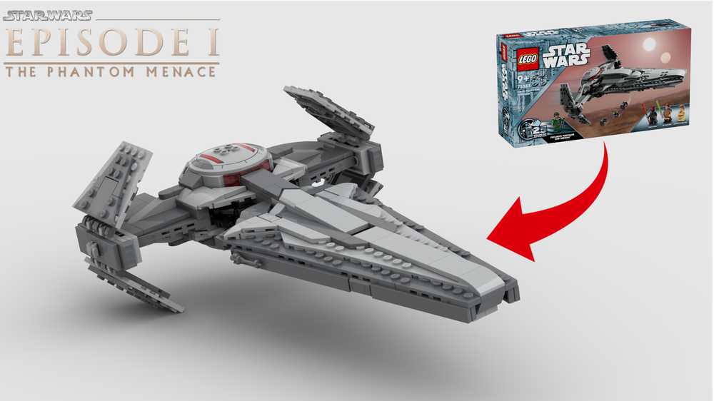 Lego Sith Infiltrator Total Conversion - Playscale Scimitar