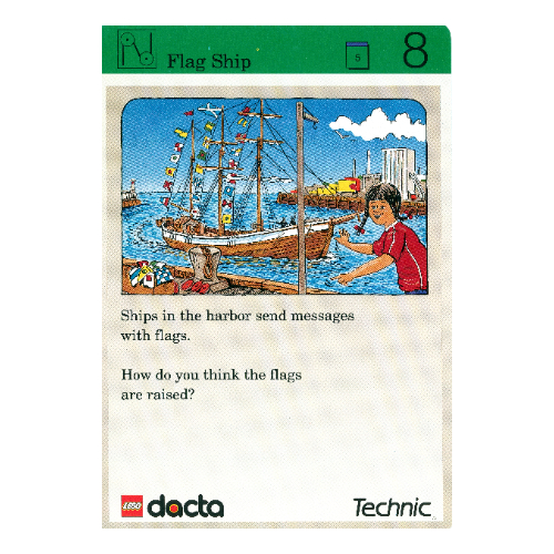 Lego Activity Card, Set 9603, Exploration 08 - Flag Ship / [No Color/Any Color]