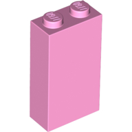 Lego Brick 1 x 2 x 3 with Bottom Stud Holder / Bright Pink